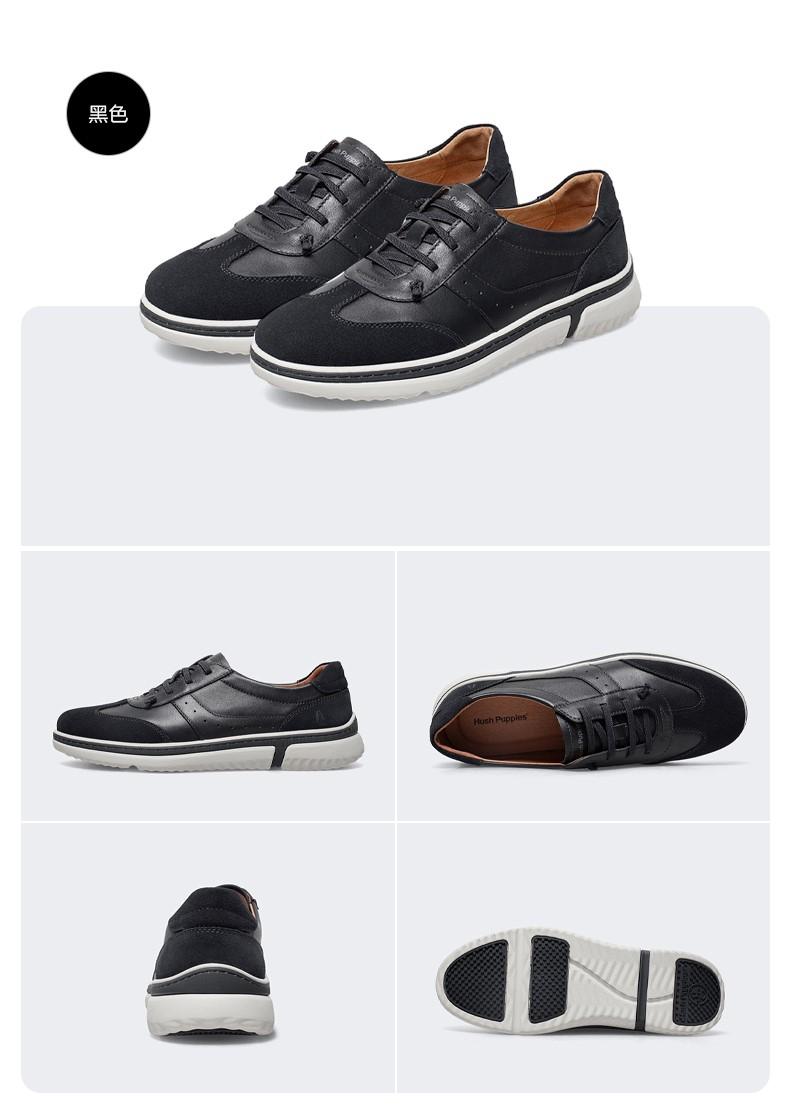 【hush puppies/暇步士休闲鞋】暇步士男鞋2022春季款时尚百搭牛皮