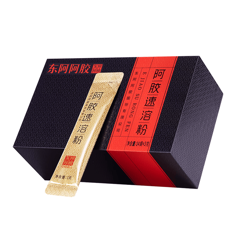 东阿阿胶速溶粉小金条3g*14袋阿胶粉礼盒 送长辈女性营养品礼品教师节礼物