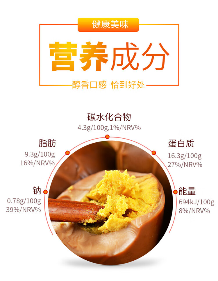 金锣口口香卤鸡蛋30g8支装
