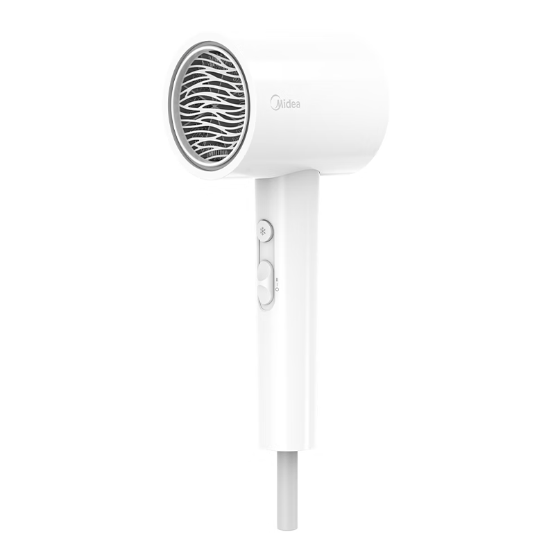 美的（Midea）3亿负离子电吹风 大功率快干不伤发吹风机 家用负离子护发吹风筒 FJ208白180