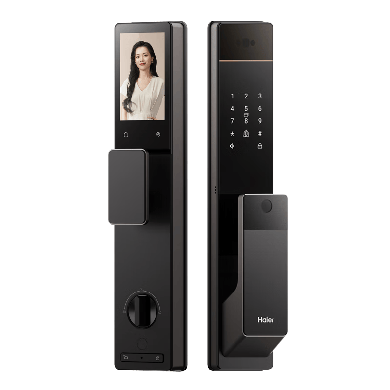 海尔（Haier）京东集采JC系列S3智能门锁人脸识别指纹锁密码锁智能锁带猫眼大屏