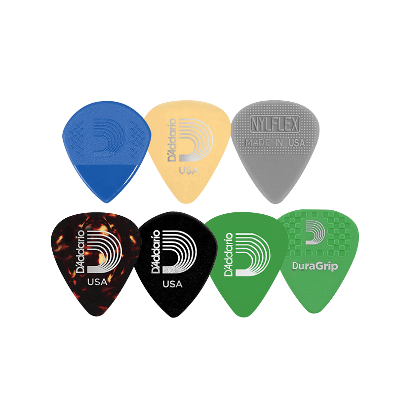 达达里奥（D'Addario）1XVP4-5美国进口吉他拨片 柔韧防滑7种厚度0.7-1.4通用型*