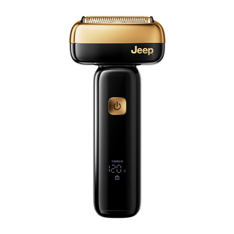JEEP吉普小金锤P3往复式电动剃须刀镀钛顺滑齿轮刮胡刀快充头全身水洗送老爸男朋友老公节日礼物