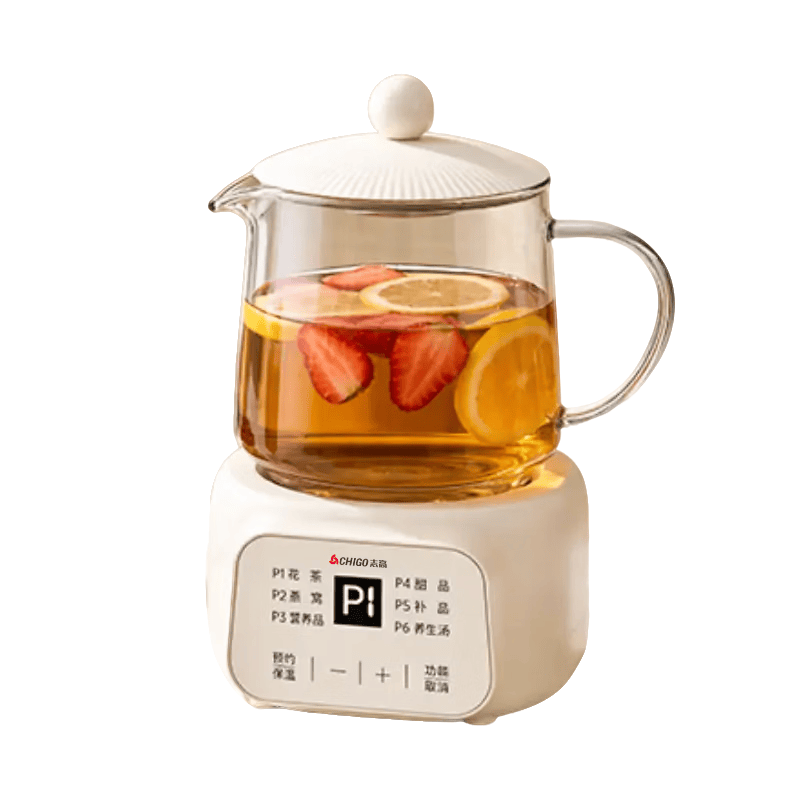 志高（CHIGO）迷你养生壶 电炖杯电热杯恒温花茶壶烧水壶办公室杯子0.5L全玻璃杯体带滤网 生日礼