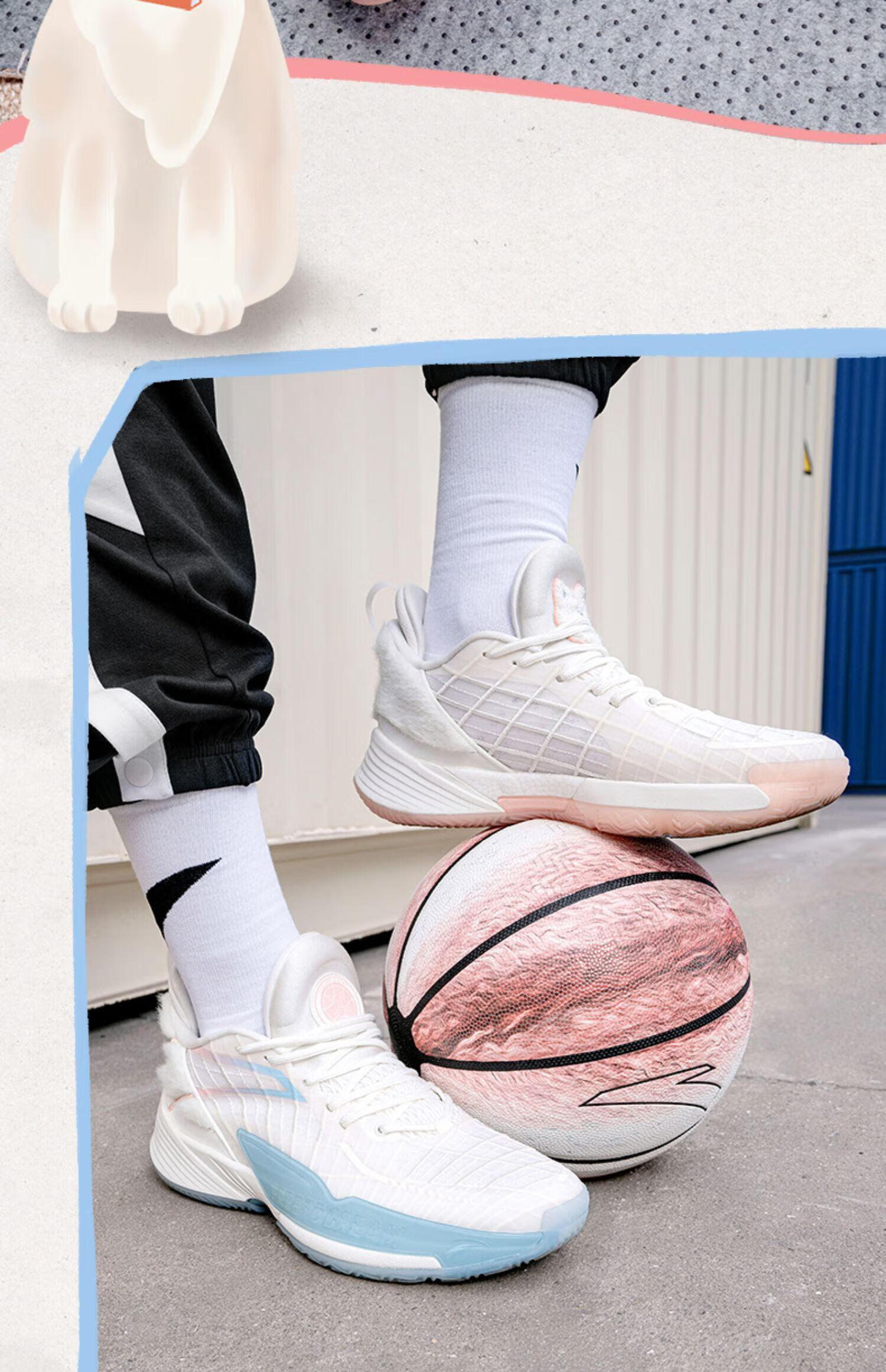 【112241108】安踏轻狂3代篮球鞋男低帮专业实战球鞋男运动鞋 萨摩-3