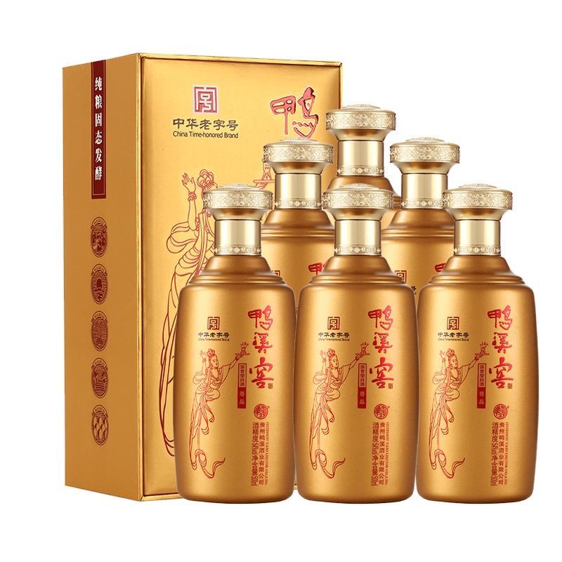 鸭溪窖 飞天尊品 浓香型白酒 54度 500ml*6瓶 整箱装 热门商品