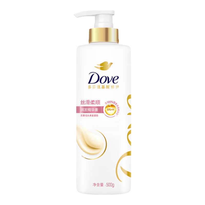 多芬（Dove）丝滑柔顺润发乳500g 发膜氨基酸护发素女毛躁易打结润发精华