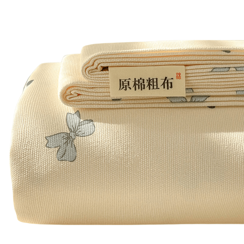 红豆A类老粗布床单两件套非全棉加厚床垫罩单人被单床罩150*230cm兰相