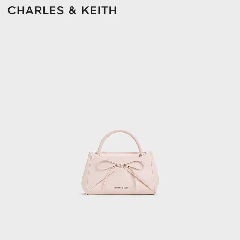 CHARLES&KEITH蝴蝶结手提小方包斜挎折纸包生日礼物送女友CK2-50782939