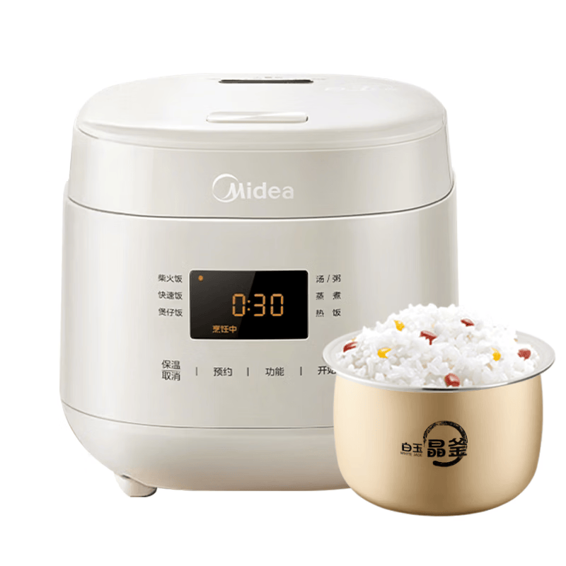 美的（Midea）升级款0氟含钛电饭煲小型1-2-3人迷你家用电饭锅1.8L小容量智能预约多功能微压
