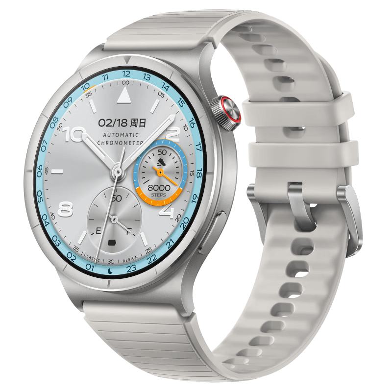 vivo WATCH 6 蓝牙版 月光 蓝宝石玻璃表镜 超轻薄表体 进阶跑骑指导 运动手表 智能手表