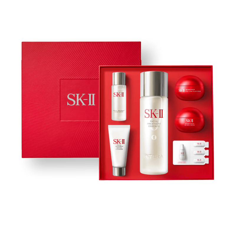 SK-II神仙水精华液75ml礼盒水乳化妆品全套护肤品套装sk2生日礼物女士