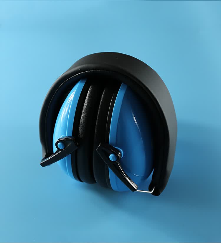 CK-Tech CKE-2028 Learning Soundproof Ear Muffs Noise Reduction 27dB Folding Blue 1 Pair 7