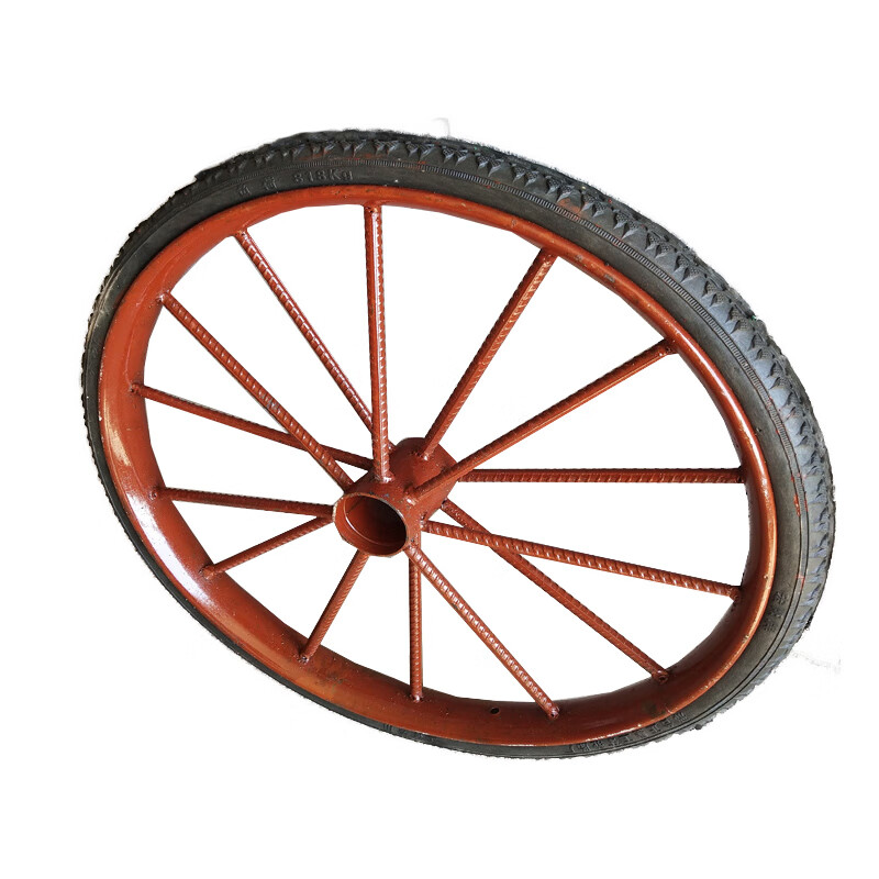 homeglen 斗车轮钢筋轮工地翻斗实心轮胎加厚钢圈手推斗车轮子 实心轮