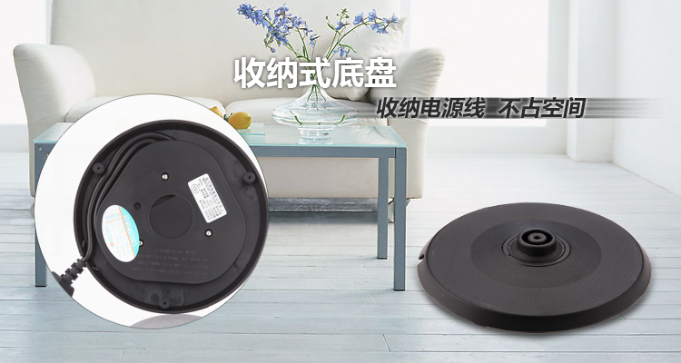 龙力 LONGLI LL-100GC 自动断电 不锈钢电水壶 1L 全钢、防干烧