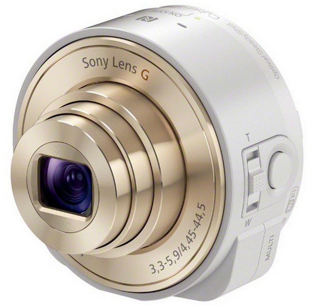索尼（SONY） DSC-QX10 镜头式数码相机 白色（1820万有效像素 10倍光学变焦 25mm广角 WIFI/NFC随时分享）