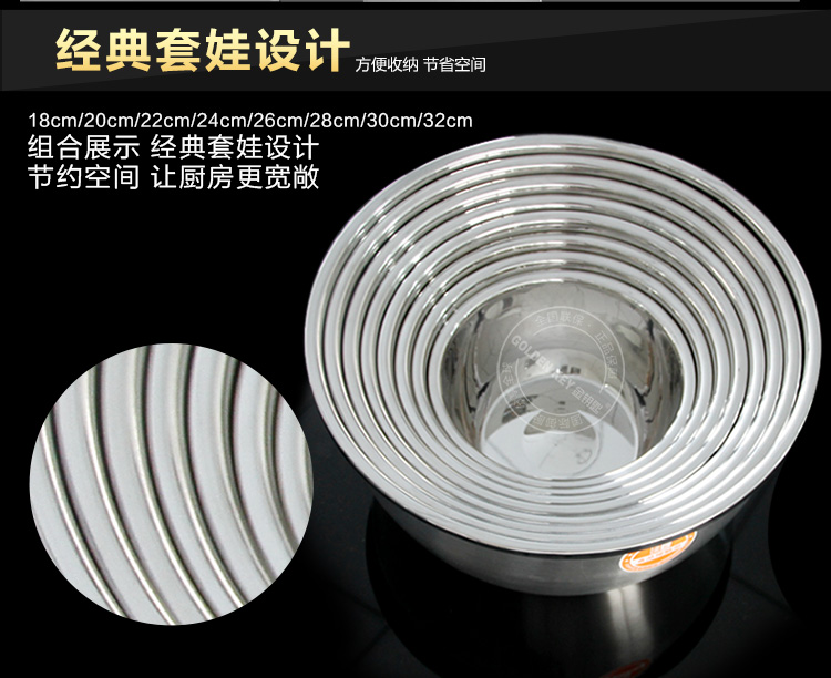 
                                        金钥匙（GOLDEN KEY）调料盆 24cm不锈钢日式多用 KL-B4                