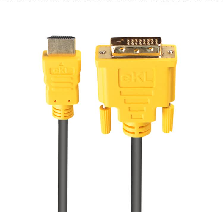 EKL HDMI to DVI Cable, 1.5 Meters, Digital High Bidirectional Conversion Cable, DVI to HDMI Adapter Cable, Laptop Monitor Connection Cable 15