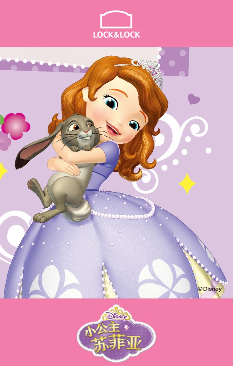 乐扣乐扣(lock&lock)韩国进口 迪斯尼disney系列 小公主索菲亚不锈钢