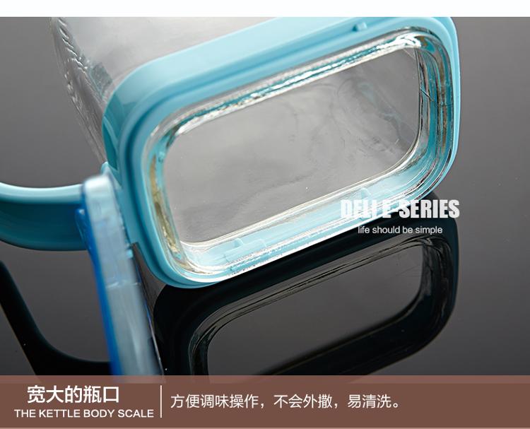
                                        青苹果 玻璃调味罐调味盒3件套 TWP09-300/L3                