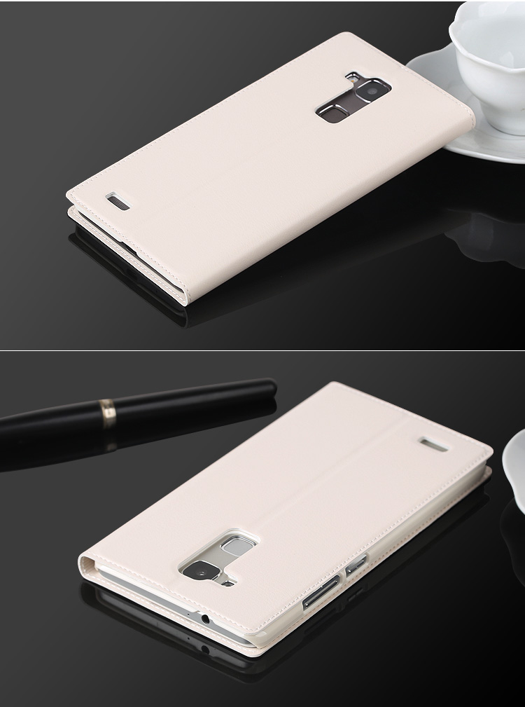 
                                        Freeson 商务天窗翻盖皮套保护套 适用于华为Mate7 白色                