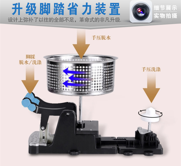 
                                        
                                        利临 美极M6四驱动旋转拖把蓝色送原装拖把头                