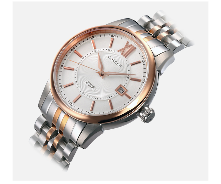 古尊(golgen)手表 商务系列机械男表黑色gn.6071m.pb