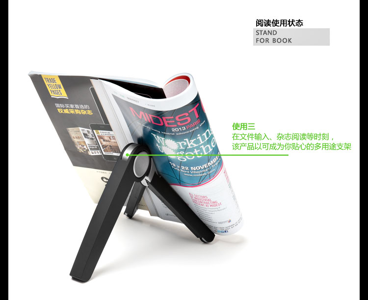 
                                        埃普（UP）UP-1 可折叠笔记本支架（透明青）支持iPad Pro等平板电脑 苹果小米笔记本散热器                