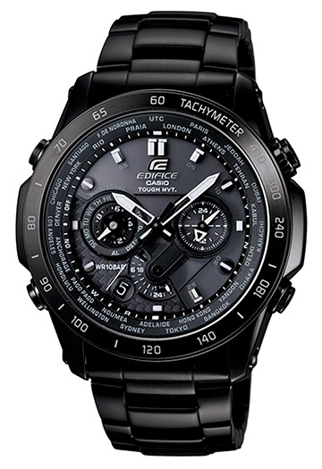 卡西欧(casio)手表edifice系列 太阳能电波赛车运动男表eqw-t1010dc
