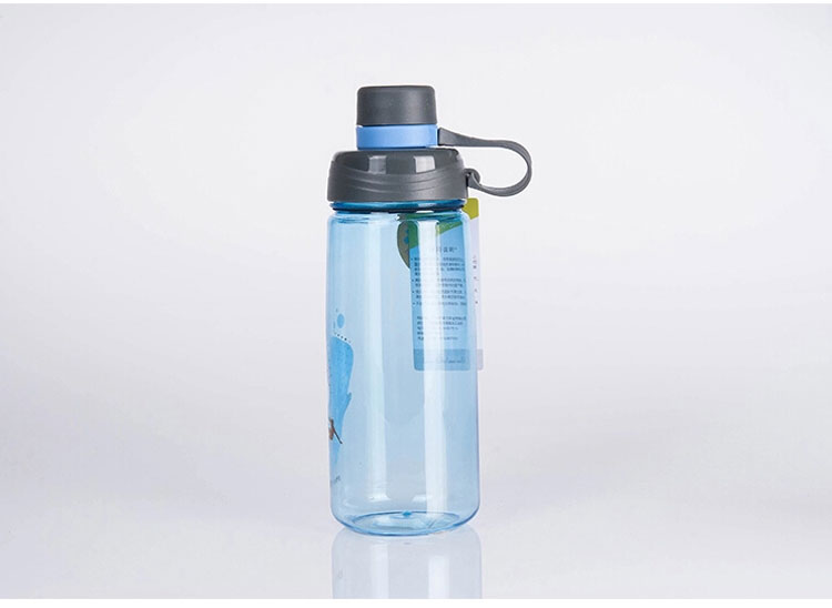 品家家品水壶 耐摔PC塑料便携直饮水杯(620ml)大容量户外运动水壶PJ-728R 蓝色