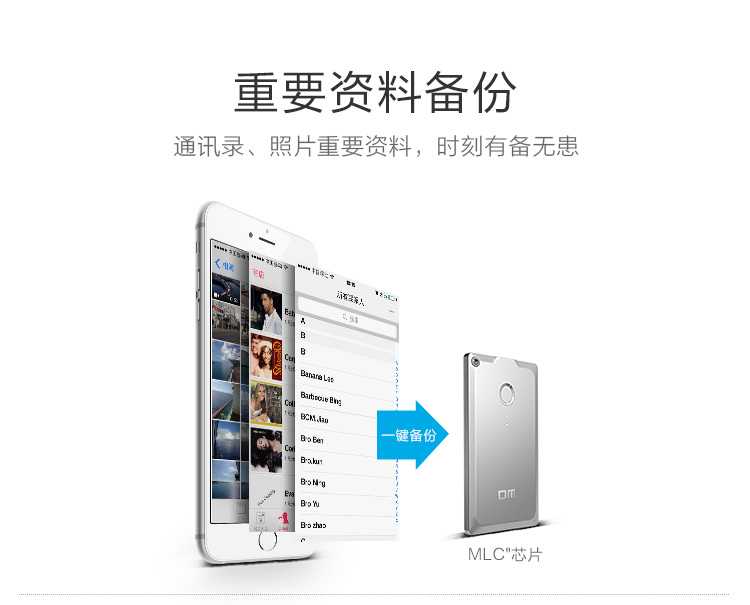 
                                        DM WFD009 32G 苹果手机无线U盘 无线存储器 无线分享器 电脑平板iphone安卓智能WIFI卡片式U盘（白色）                