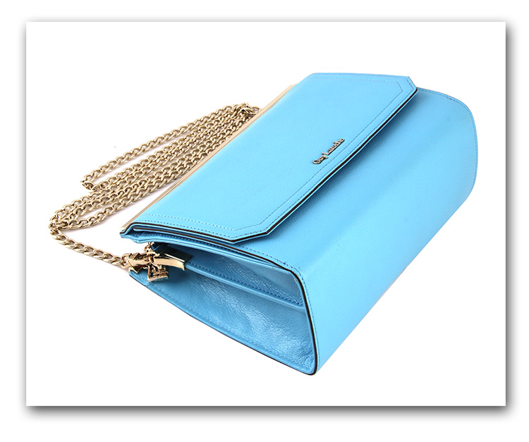 guy laroche 姬龙雪 女士浅蓝色牛皮单肩斜挎包 gw2690272-49