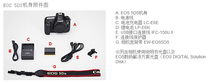 
                                        佳能（Canon）EOS 5DS 单反机身 （约5060万像素 3.2英寸液晶屏 全画幅CMOS图像感应器）                