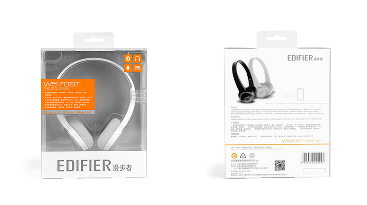 
                                        漫步者（EDIFIER）W570BT 轻便头戴蓝牙耳机新标杆  无线手机耳机  头戴式耳机 音乐耳机 白色                
