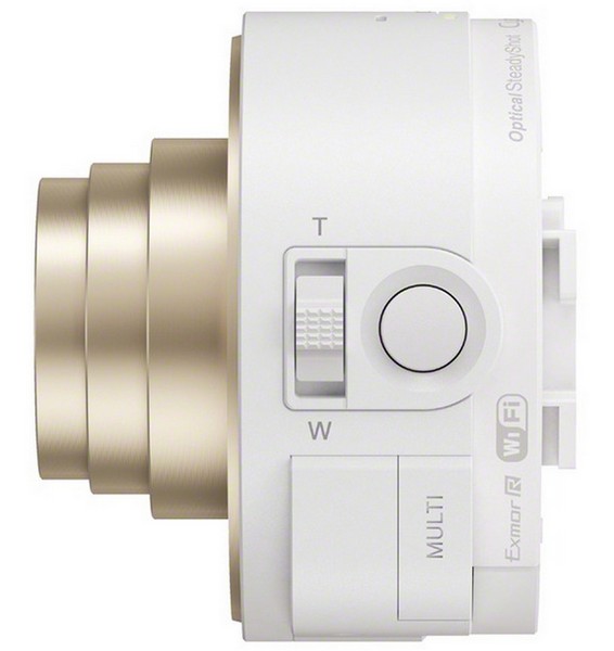 索尼（SONY） DSC-QX10 镜头式数码相机 白色（1820万有效像素 10倍光学变焦 25mm广角 WIFI/NFC随时分享）