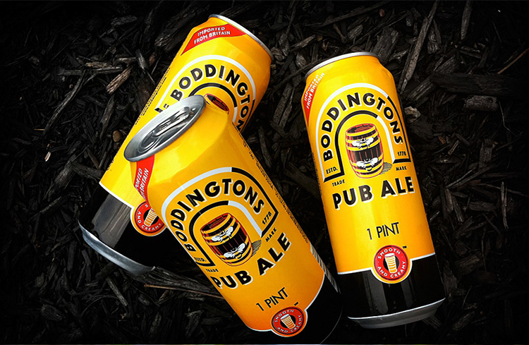 英国原装进口 boddington 宝汀顿啤酒 500ml*6听 礼包装