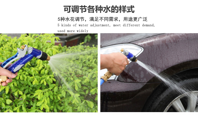 
                                                                                车旅伴高压家用洗车水枪套装 庭院清洗喷枪园艺浇花水枪 全铜喷枪头 无水管套装 蓝色 HQ-C1198                