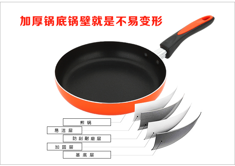 
                                        
                                        美厨（maxcook）不粘煎锅煎盘平底锅 复底20cm 惠美系列 MCJP-HM20 可用电磁炉                