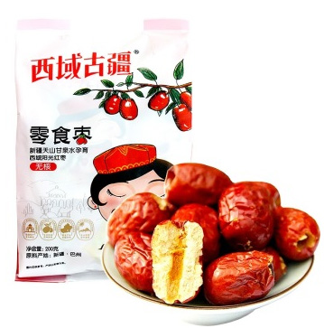 新疆特产 西域古疆 零食枣 无核(巴州灰枣)200g