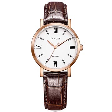 古尊(golgen)手表 简爱系列石英女表白色gn.19008l.rs
