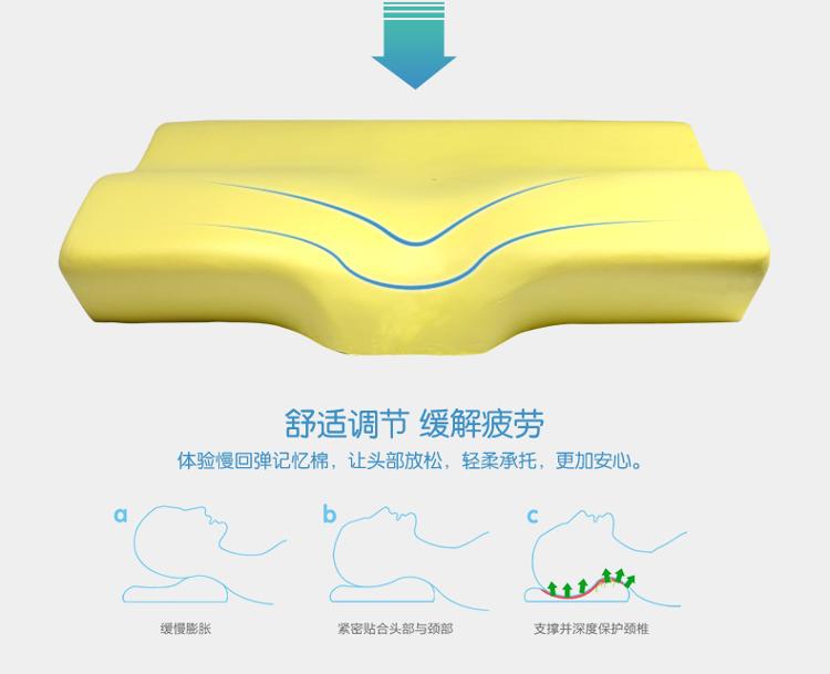恒源祥 豪华温感慢回弹蝶形枕头枕芯