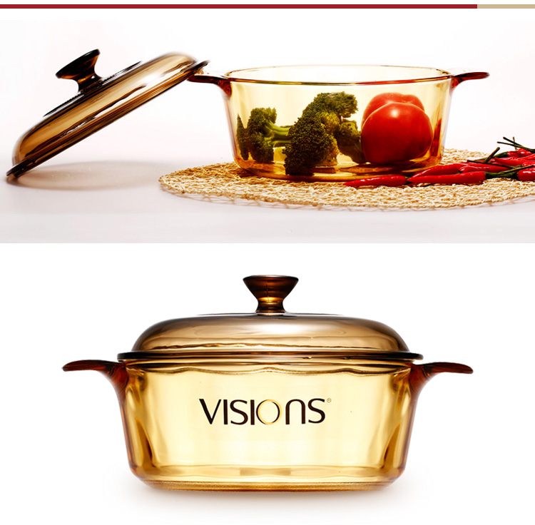 
                                        
                                                                                康宁VISIONS 1.25L晶彩透明玻璃汤锅VS-12(NPC)                