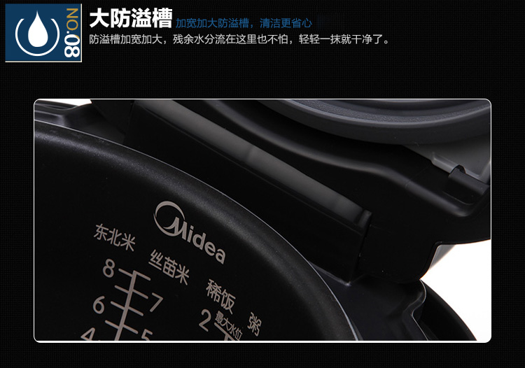 
                                        美的（Midea)电饭煲FS4088 IH电磁加热 涡轮除泡防溢锅 精钢鼎釜4L电饭锅                