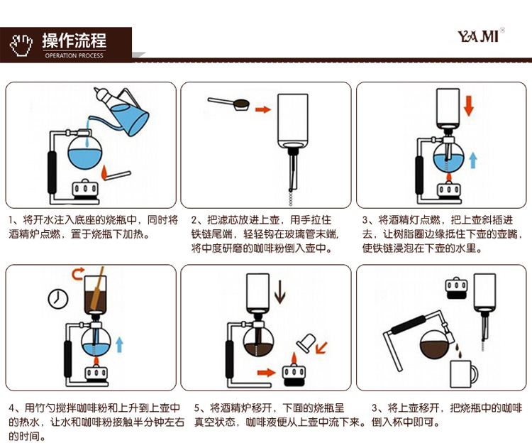 家用电器 厨用电器 豆浆机/咖啡机       名称:亚米虹吸壶 /br> 型号