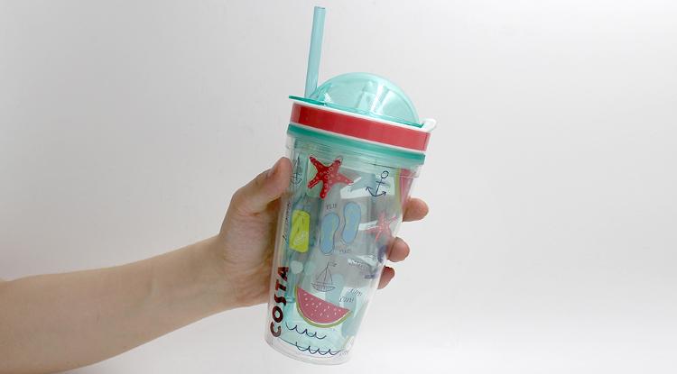 COSTA咖世家 夏日情怀 柠檬吸管随行杯