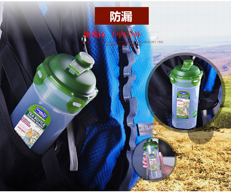 
                                        
                                                                                乐扣乐扣（lock&lock）便携夏季运动水杯 比得兔系列户外旅行防漏学生随手塑料水杯子 690ml HPL934M-PR                