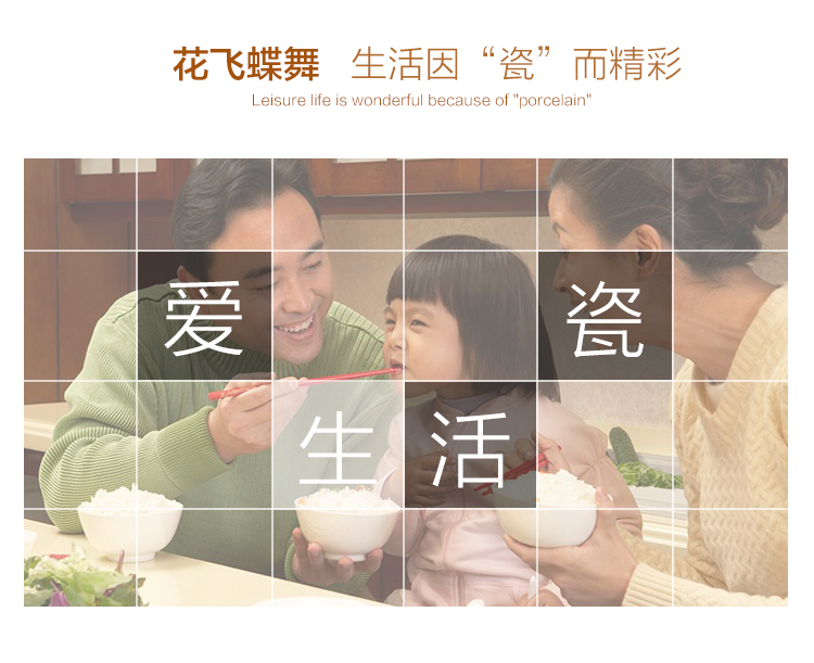 冠福花飞蝶舞25头中餐具