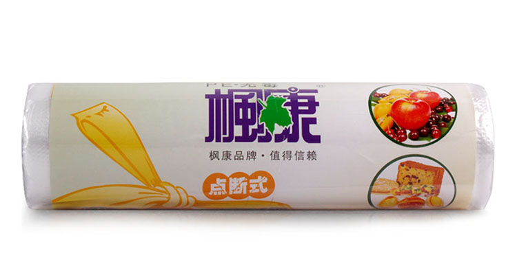 枫康 卷装背心型保鲜袋 35cm*42cm*100个 804