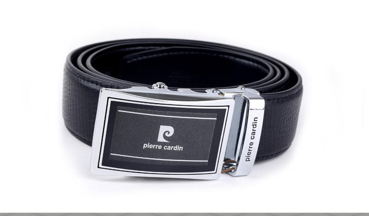 皮尔卡丹(pierre cardin)男士牛皮自动扣皮带 822c1096-a023 黑色