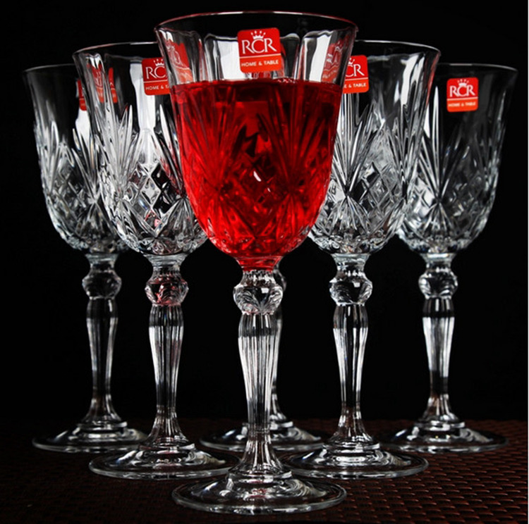 RCR 270ml礼盒旋律无铅水晶高脚红酒杯（六个装）R238490